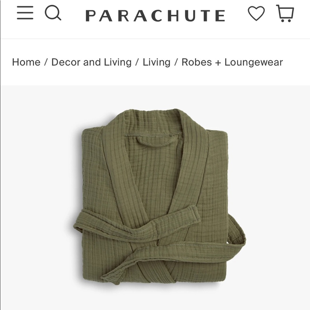 Parachute cloud cotton robe